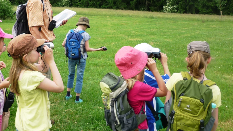 Kinder bei einer Naturprofi-Aktion im Rahmen des "Siegener Naturprofis" (Foto: Stadt Siegen)
